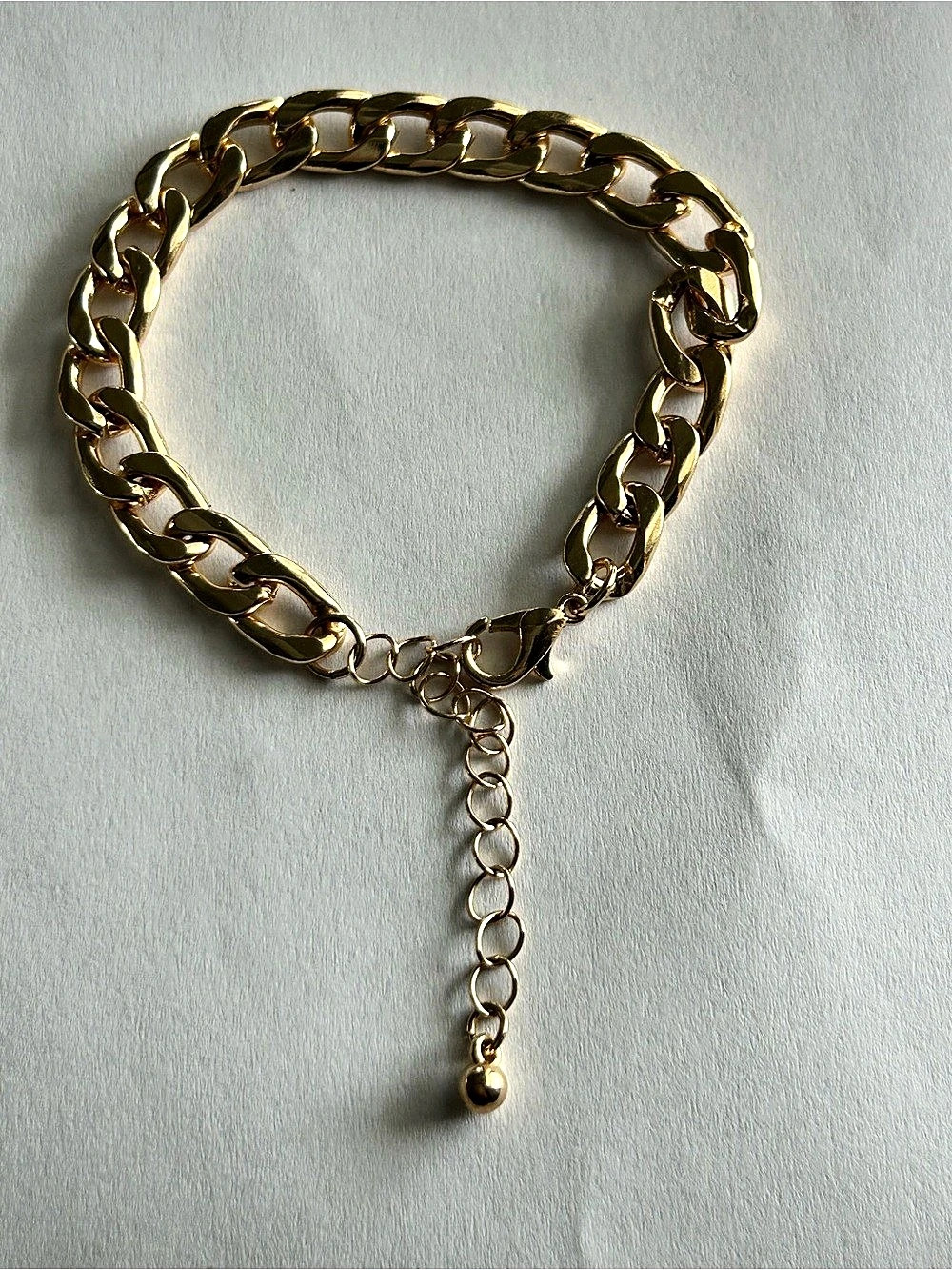 Gold-Tone Cuban Link Bracelet ✨